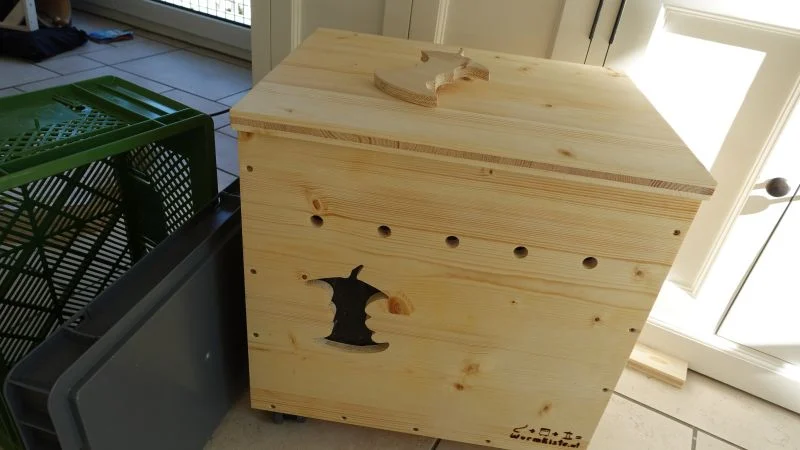 Wurmkiste bauen Sichtfenster