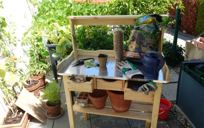 Pflanztisch für den Balkon