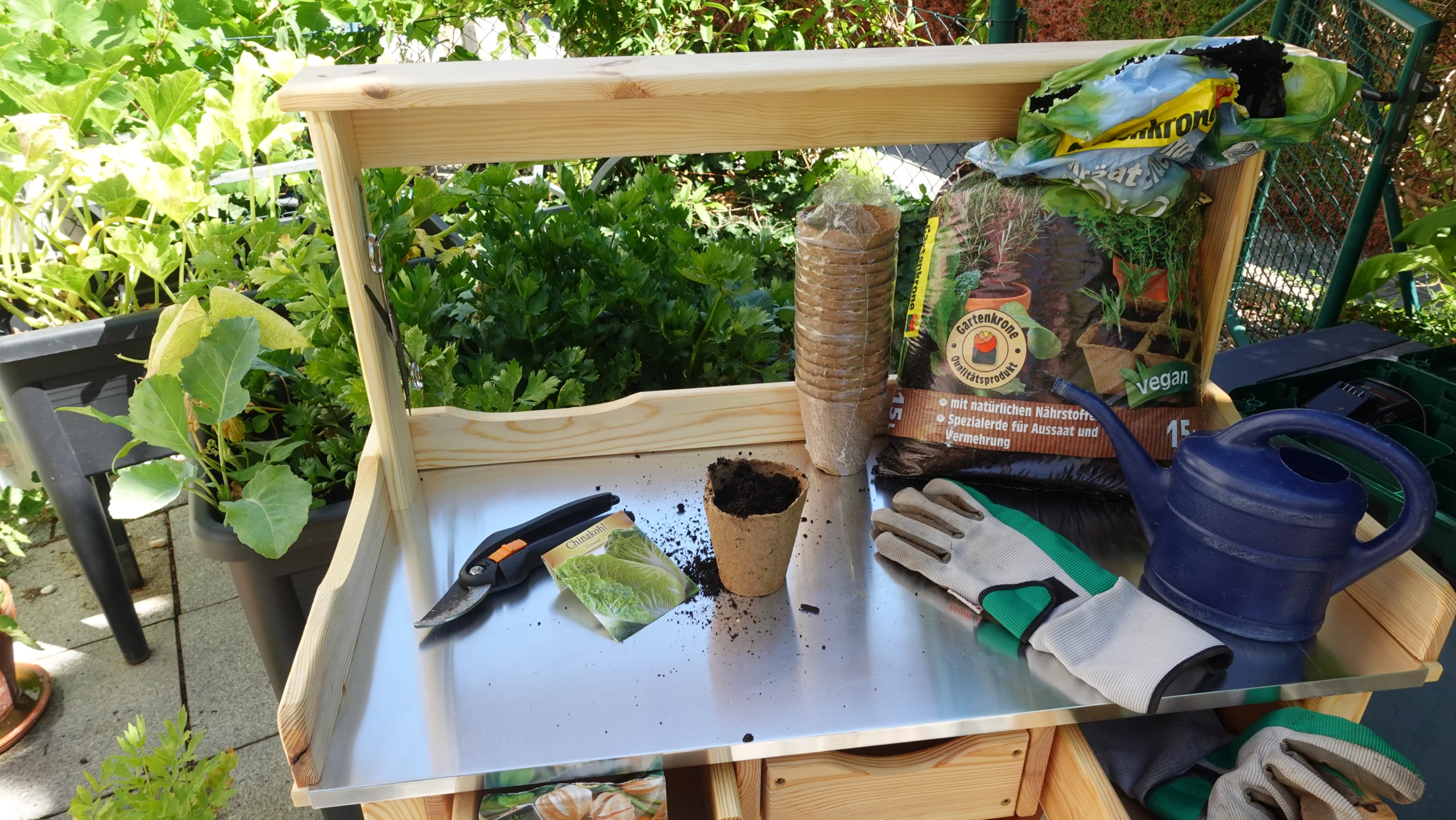 Pflanztisch Arbeitsplatte